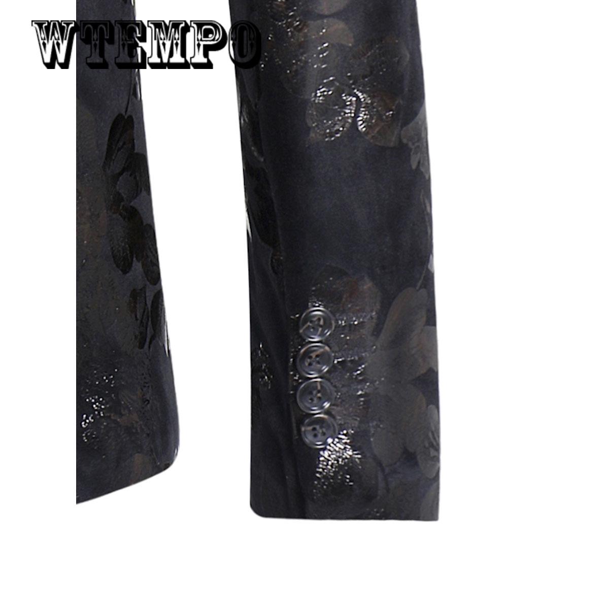 Male Suit Blazer Printed Men Slim Jacket Suits Fashion Luxury Formal wedding Dress Stage