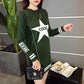 Autumn and Winter Mid-length Dress Long Sleeve Slim Round Neck Sweater