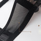 Lace Pattern Diamond Pendant Large Size Thin Bra Without Steel Ring Gathered Sexy Bra Ladies Underwear Light and Breathable