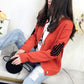 Spring  Autumn V-neck Cardigan Sweater Women Short Knit Small Coat Loose Casual Fashion Students All-match