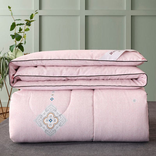 High-end Printed Silk Quilt Large Soft and Comfortable Quilt Core Antibacterial Four Seasons Quilt