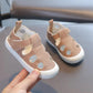 Children's Summer Shoes Anti-slip Soft Sole Princess Flat Shoes Solid Color Hollow Out Casual Cool Shoes