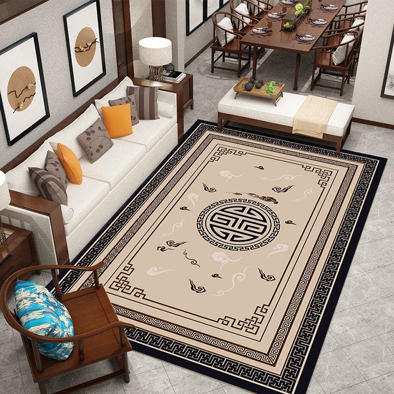 Modern Minimalist Chinese Style Classical Zen Bedroom Carpet Chinese Style Carpet Living Room Antique Sofa Coffee Table Blanket