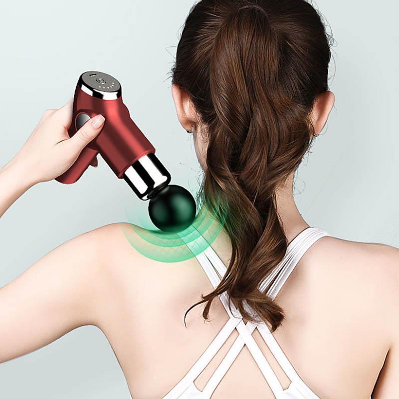 Mini Fascia Gun Deep Muscle Relax Electric Massage Gun Mini Fitness Device Dredge Meridian Weight Loss Artifact