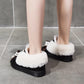 Snow Boots Double Ball Fashion Thickening Plus Velvet Warm Anti-skiing Boots Cotton Shoes