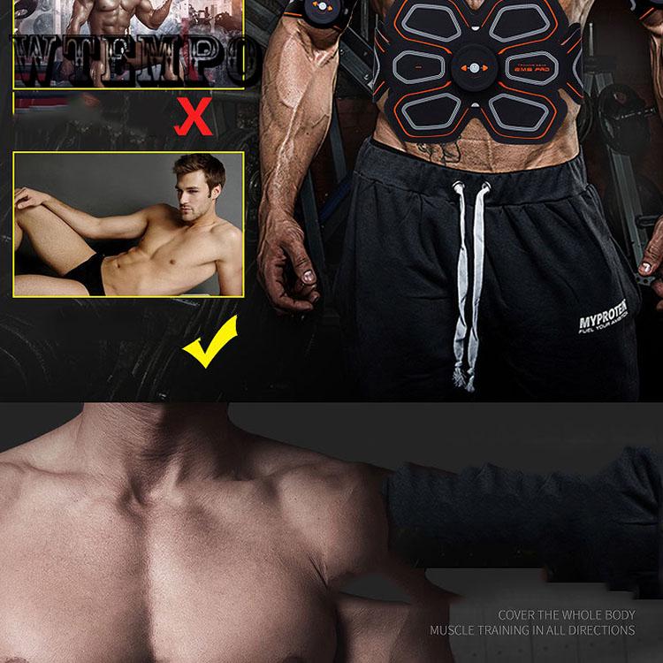 Stimulator Unisex Muscle Training ABS Abdominal Arm Body Building Trainer Electric Pulse Fitness