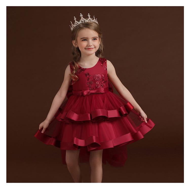 Dress for Girls Wedding Party Dresses Kids Princess Christmas Dress Children Girls Clothing Baby Girls Flower Striped New