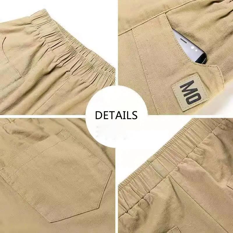 Summer Thin Elastic Waist Shorts Women Loose and Thin Straight Casual A-line Wide-leg Five-point Pants Women's Pants