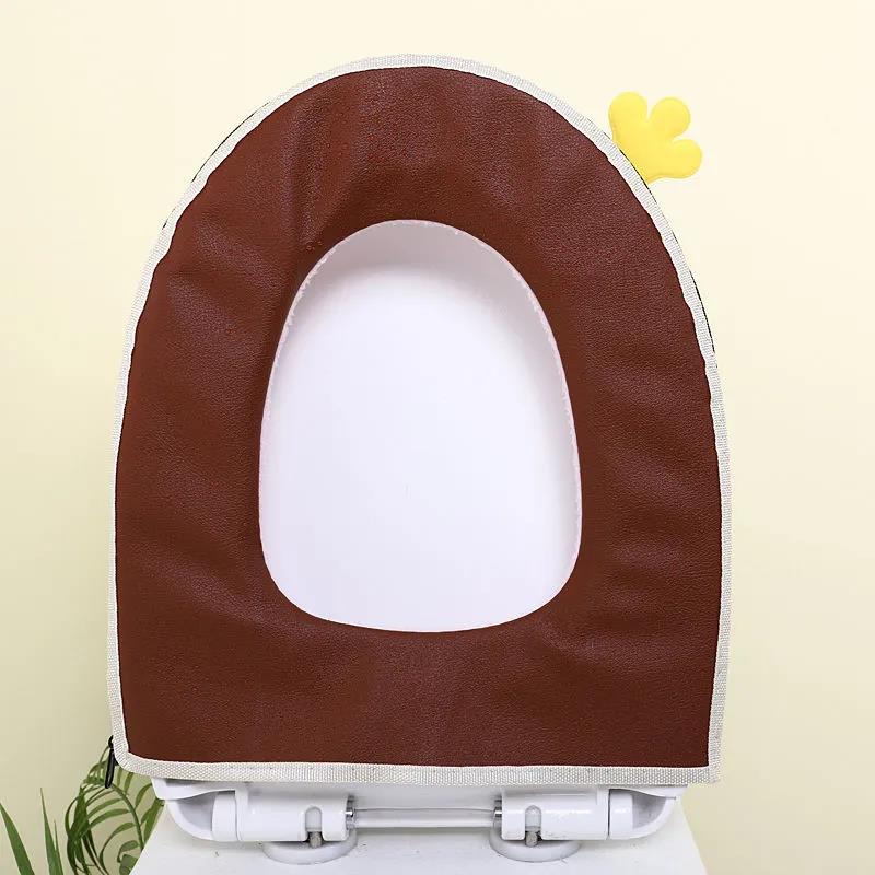 Toilet Seat Cushion Comfortable and Warm Plush Toilet Cover Washable and Removable Toilet Cover for All Seasons