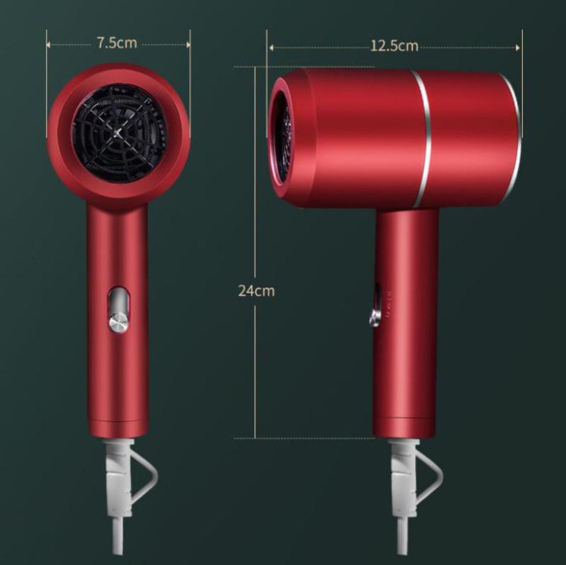 1200W Portable Hair Dryer Set Blu-ray Negative Ion Hair Care Hot/cold Hair Dryer Barber Equipment