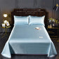 Three-piece Light Luxury Ice Silk Skin-friendly Mat Summer Soft Cool Ice Silk Mat Bedding