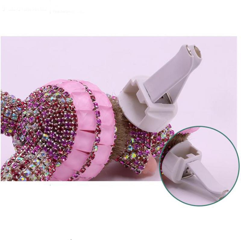 Crystal Rabbit Ears Doll Aroma Diffuser Car Creative Decoration Accessories Air Conditioning Outlet Plug-in