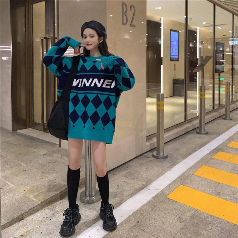 Wild Thickening Pullover Sweater Women Loose Long Sleeved Sweater Autumn and Winter