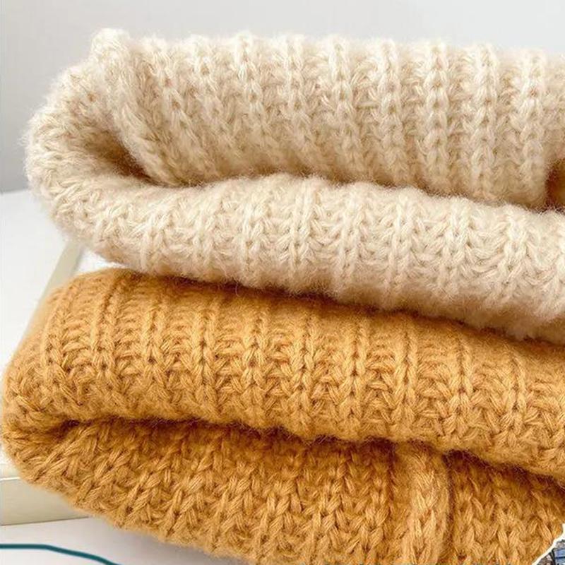 Woolen Hat Women's Autumn and Winter All-match Japanese Beige Big Head Circumference Winter Cold and Warm Protection Ears Knitted Hat