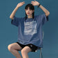 Women's Short-Sleeve T-shirt 100% Cotton Half-Sleeve Loose Korean K Pop Short-Sleeve Top Oversized Large T-Shirt Girl's Summer Casual Sports Clothing