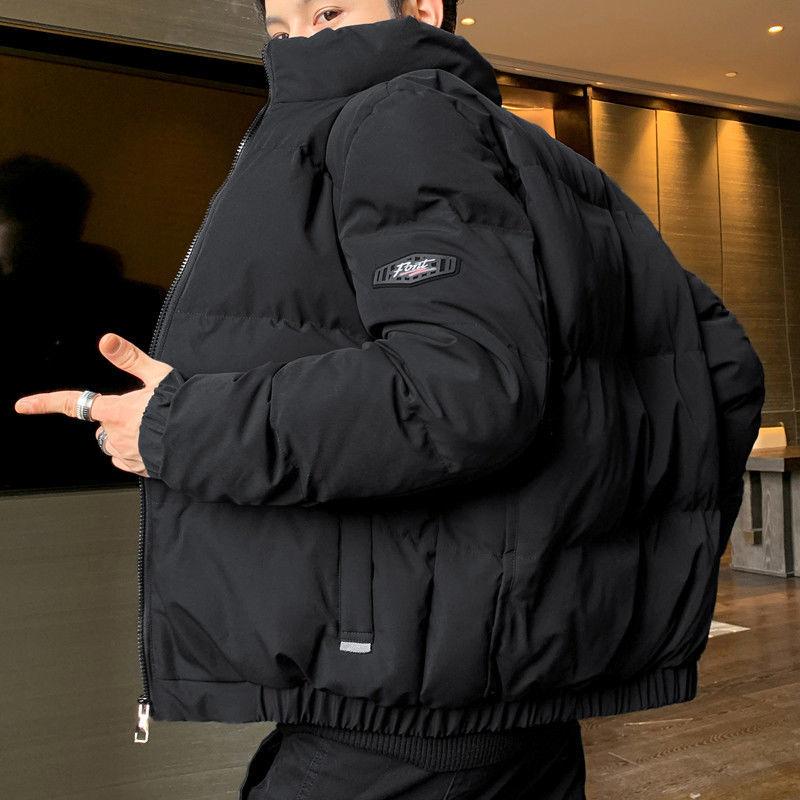 Thick Down Down Padded Jacket Men's Winter Jacket Stand-up Collar Short Large Size Bread Jacket Trend Brand Padded Jacket Men's