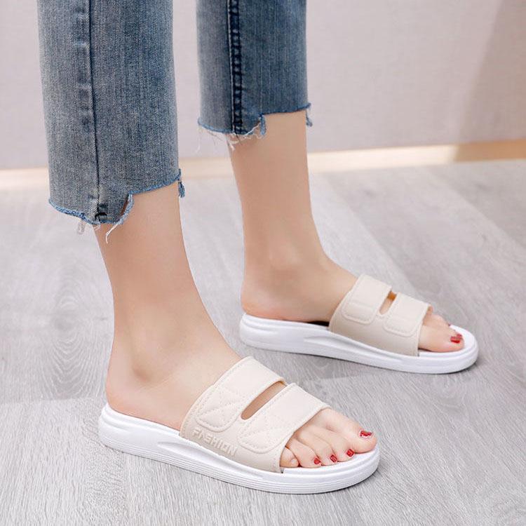 Thick-soled Slippers Women's Summer Outer Wear Fashion All-match Home Slip-resistant Sandals Slippers