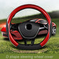D Shape Car Steering Wheel Cover Leather Carbon Fiber Car Steering Wheel Protect Cover