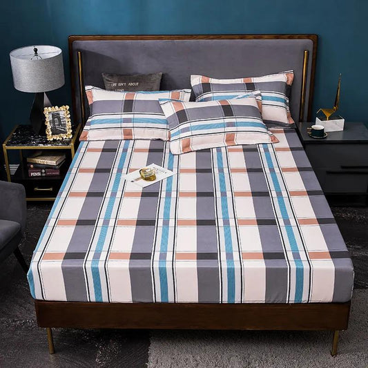 One-piece Waterproof Non-slip Mattress Cover Thick Sanded Bed Sheet Bed Cover Fully Enclosed Removable Mattress Cover