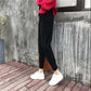 Harem Pants Women's Autumn and Winter New Styles Plus Velvet Thick Woolen Trousers Beam Pants Radish Pants Loose and Thin Net Red Granny Pants
