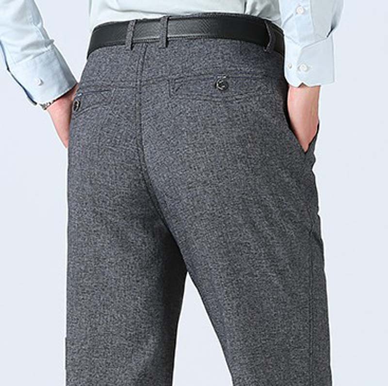 Men's Summer Thin Middle-aged and Elderly Loose Straight Casual Trousers Men's Casual Pants