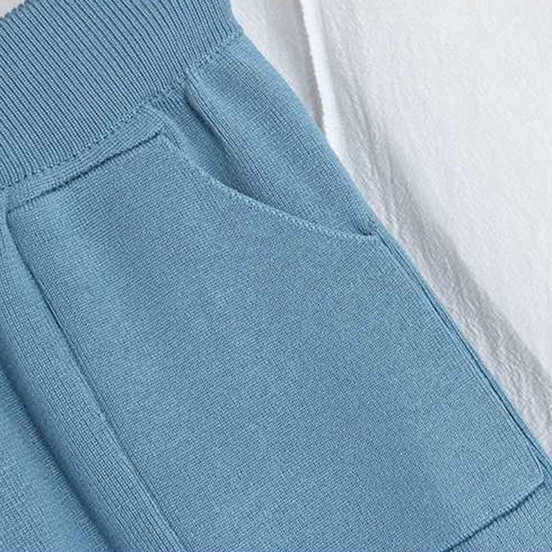 Women Knitted Tracksuit V-neck Sweater Casual Suit Autumn Winter 2 Piece Set Knit Pants Sporting Suit Femme Clothing