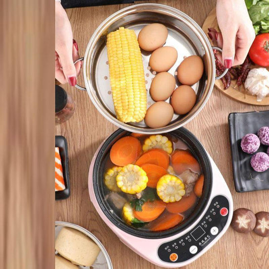 Electric Steamer Multi-layer Household Rice Steaming Timer Switch Appointment Cooking Electric Stew Pot Soup Rice Cooker