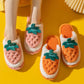 Cotton Slippers for Men and Women Autumn and Winter Home Couples Indoor Warm Cartoon Plush Slippers