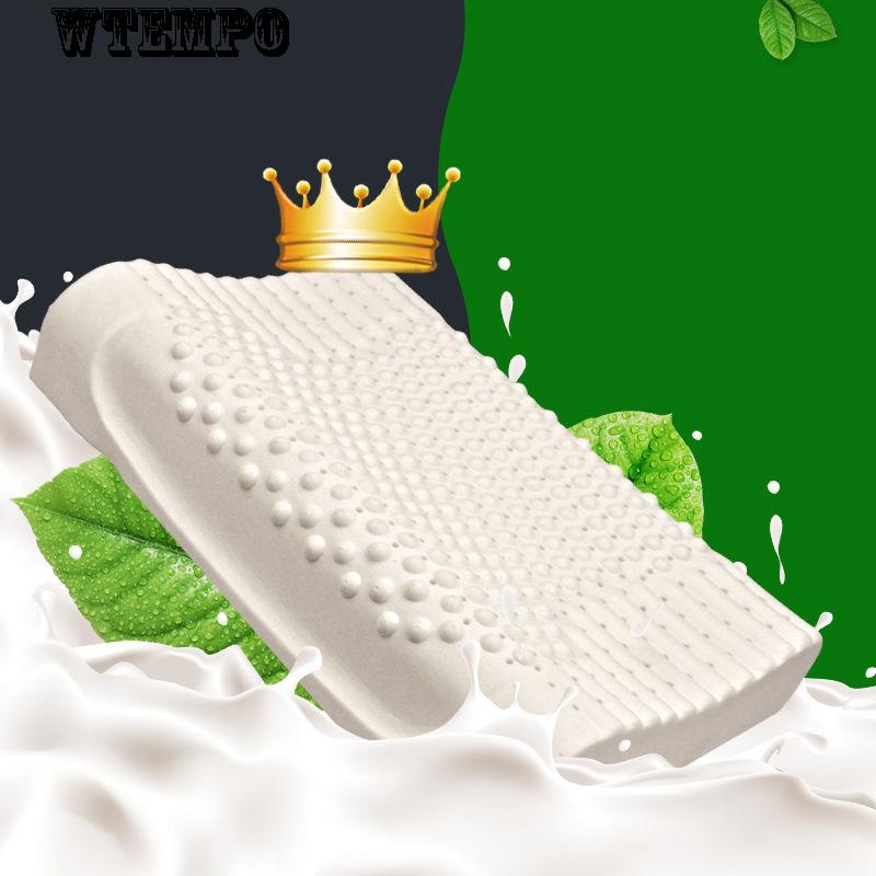 Brand Adult Neck Pillow Massage Pillow Thailand Imported Latex Pillow Natural Rubber Pillow