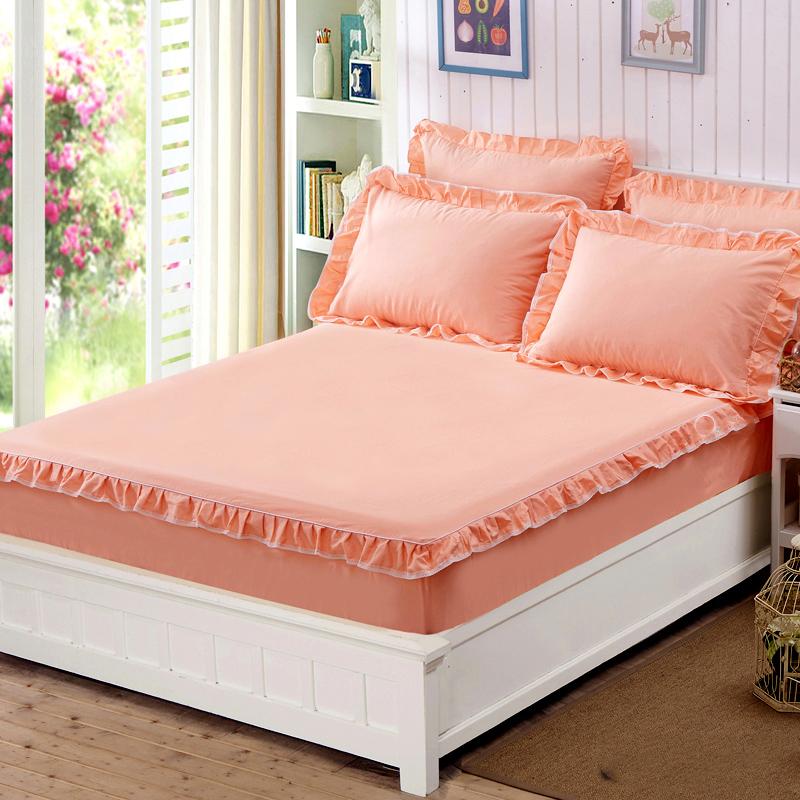 Skin-friendly Printing Mattress Protector Three-piece Set of Cotton Bedspread and Pillowcase Bedding