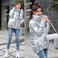 Winter Short Thick Cotton-padded Jacket Korean Version of Loose Bright Cotton-padded Jacket Casual Stand-up Collar Ladies Down Padded Jacket