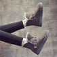 Children's Winter Korean Snow Boots Thick Cotton Shoes All-match Flat-bottomed Plus Fleece Ankle Boots