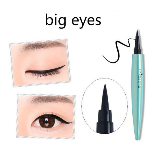 Eyeliner waterproof and sweatproof Does not stain big eyes  Beginner Black Eyeliner Student big eyes