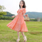 Girls' Dresses Summer Dresses Older Girls Summer Children's Ruffle Skirts Little Girls' Solid Color Skirts