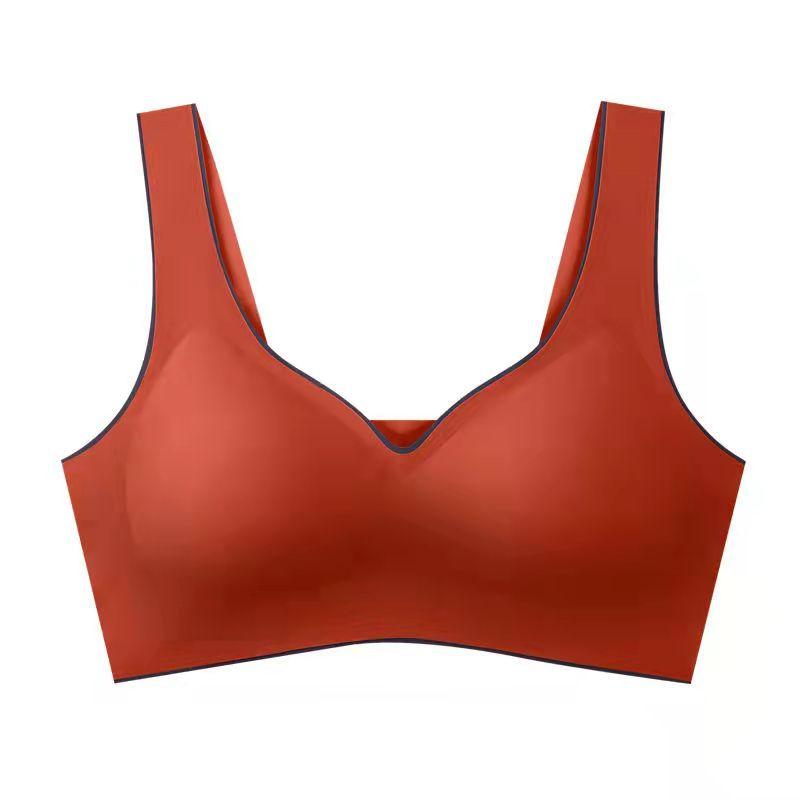 Women's Sports Underwear Ice Silk Beauty Back Bra Seamless One-piece Vest Thin Section Gathered Tube Top Crop Tops for Women Yoga Push Up Bra Top