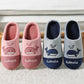 Autumn and Winter Cotton Slippers Men's and Women's Slippers Indoor Warmth Flat-bottomed Cotton Shoes with Bear Pattern