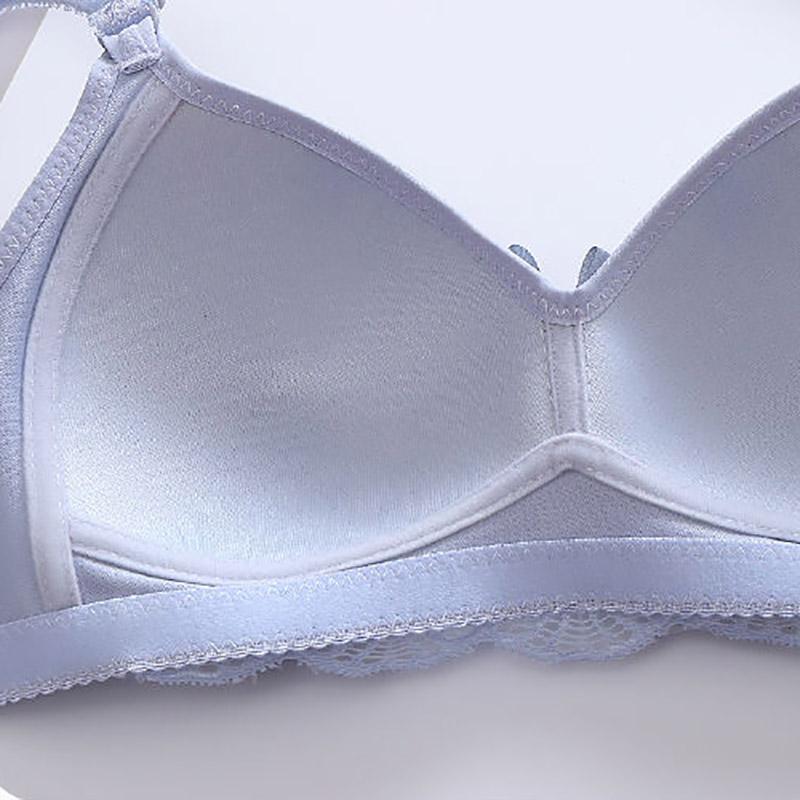 Comfortable Thin Soft Breathable Beautiful Backlit No Steel Ring Gathered Collected and Anti-sagging Women's Underwear Bra