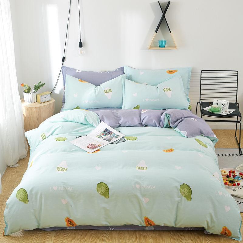 Cotton Quilt Cover Single Piece Cotton Quilt Cover for Double Bed