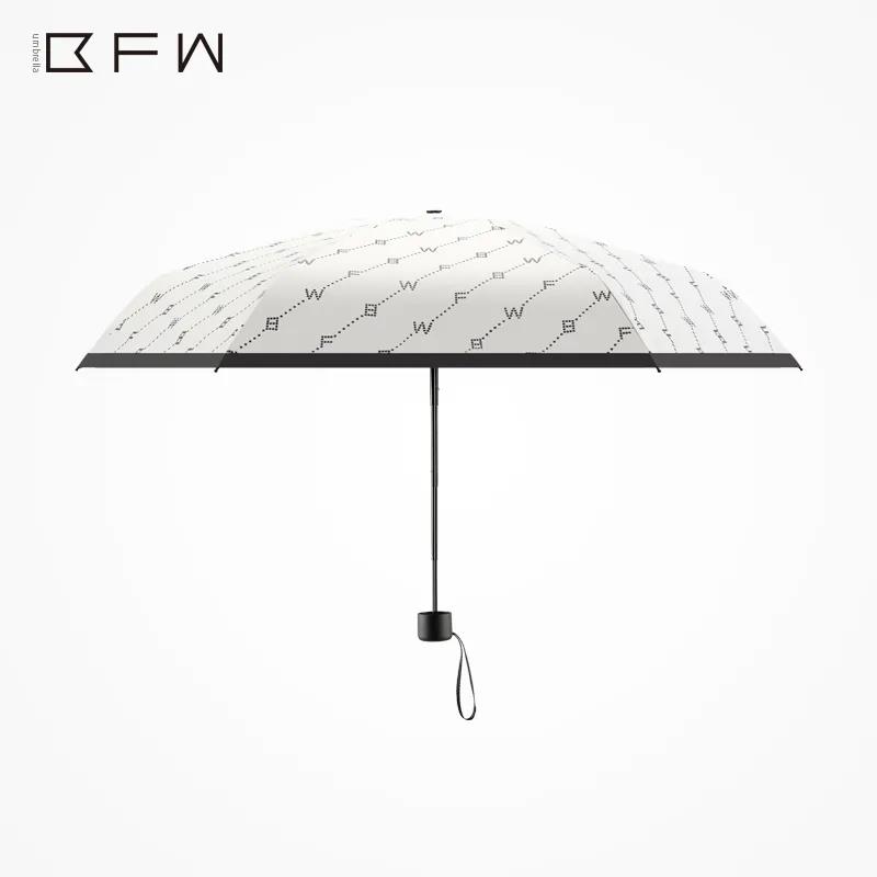 Simple Design Sun Umbrella Sunshade Sunscreen UV Protection Ultra-light Compact Portable Folding Sunny Umbrella Dual-use