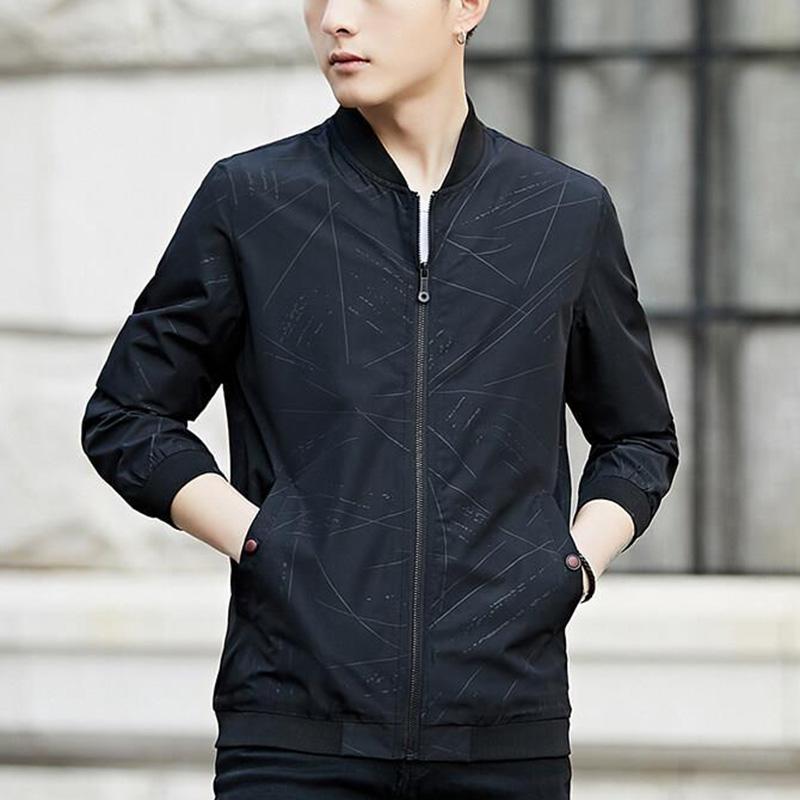 Spring and Autumn Stand Collar Casual Jacket Men's All-match Top Workwear Men's Jacket Autumn Korean Version Trend Baseball Uniform