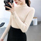 Autumn and Winter Half Turtleneck Sweater Short Knit Bottoming Shirt European and American Style All-match Female Top