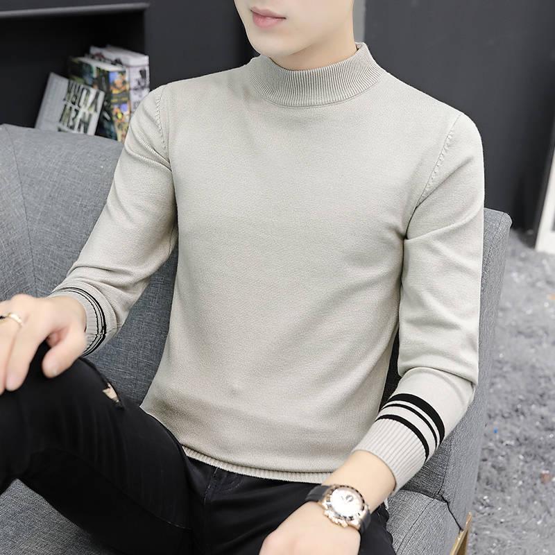 Fashion Brand Sweater Man Pullovers Warm Slim Fit Jumpers Knitwear Woolen Autumn Casual Mens Clothes