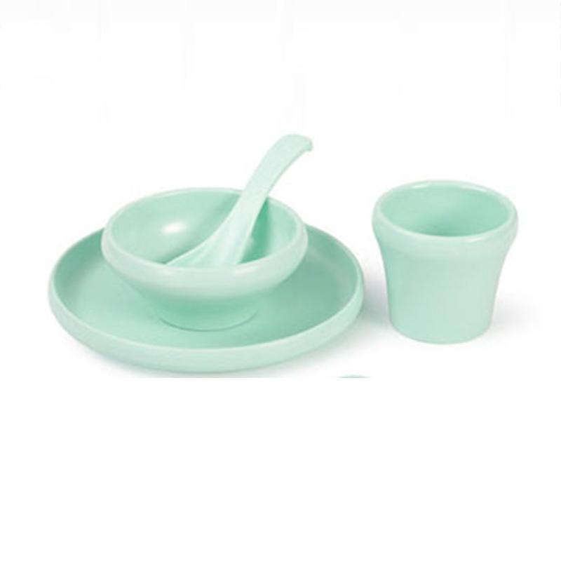 Chinese Style Restaurant Hotel Melamine Two-color Set of Four-piece Creative Anti-fall Imitation Porcelain Tableware