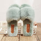 Hairy Slippers Women's Outer Wear Slippers Winter Home Cute Cotton Slippers Warmth Soft and Breathable Non-slip Home Warm Cotton Slippers