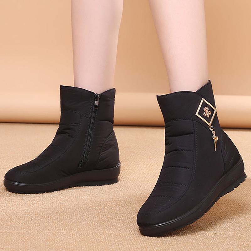 Snow Boots Women Winter Warm Ankle Boots for Women Thick Fur Cotton Shoes Ladies Footwear Outdoor