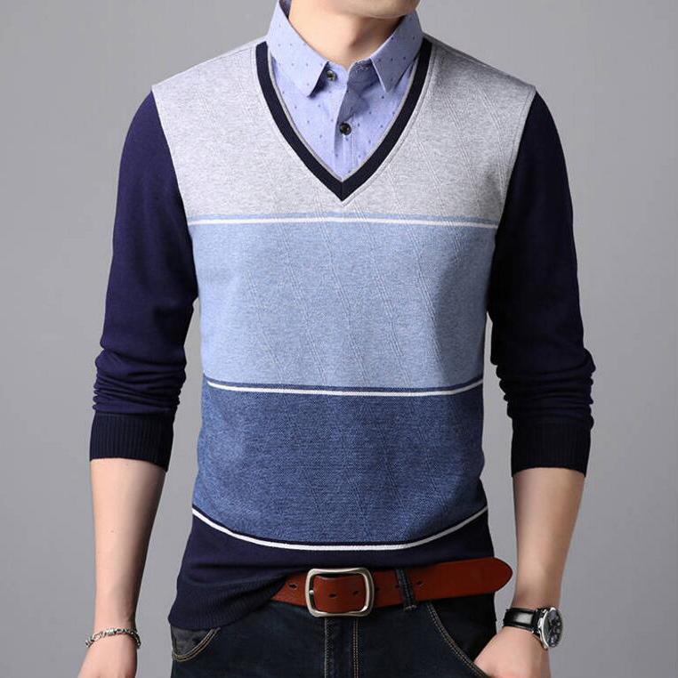 Men Brand Autumn Business Casual Pullover Sweater Jumper Men Winter Thick Sweaters Coat Men