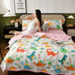 Summer Skin-friendly Thin Printing Air-conditioning Quilt Single Double Washed Cotton Summer Cool Quilt