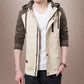 Autumn Mens Jacket Men Slim Casual Baseball Jackets Men Stand Collar Coat Fashion Men Clothing M-5XL