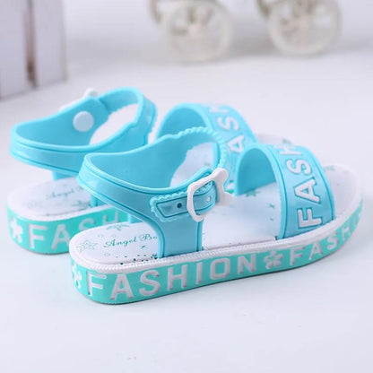 Girls Sandals Sweet Soft Children's Beach Shoes Kids Summer Flat Sandals Princess Cute High Quality Sandals