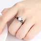 Fantasy Purple Opal Fine Ring Charm Silver  Ring Horse Eye Shape Opal Ring for Women Vintage Jewelry